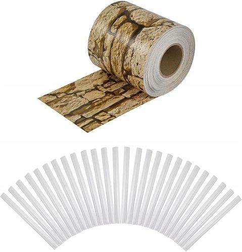 Amazon Basics Taśma Ogrodzeniowa 50 m x 19 cm - kamień piaskowy na Arena.pl