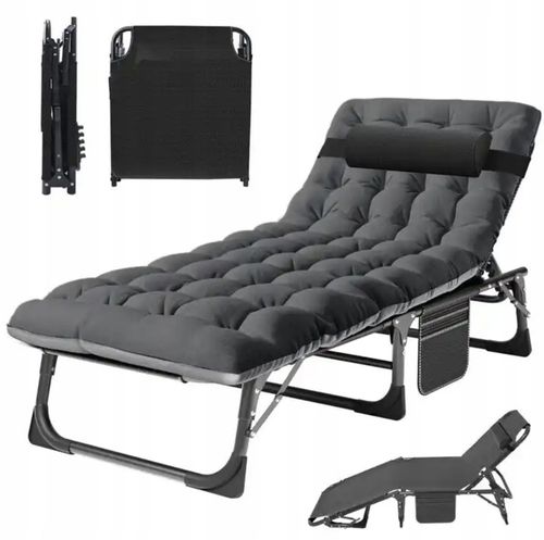 Łóżko Polowe Turystyczne Wędkarskie Leżak Składany z Materacem 194 cm na Arena.pl