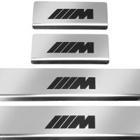 Listwa progowa BMW 3 SERIES F30/F31 M Stal nierdzewna 304 połysk z czarnymi