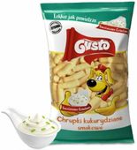 GUSTO CHRUPKI KUKURYDZIANE 100G ŚMIETANA-CEBULA