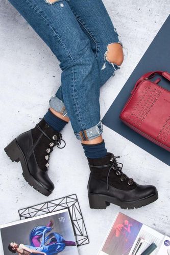 SZNUROWANE WORKERY Rozmiar - 41 na Arena.pl