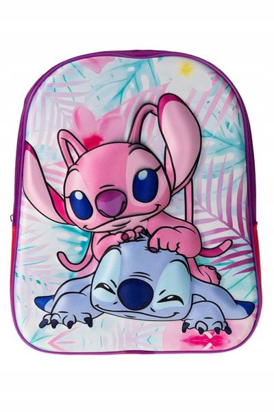 PLECAK 7L SZKOLNY PRZEDSZKOLNY LILO STICH różowy DO przedszkola dla dzieci zdjęcie 5