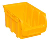 Pojemnik magazynowy zółty 235x150x125 mm
