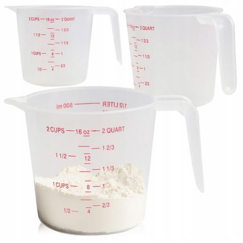 DZBANEK PLASTIKOWY Z MIARKĄ 500 ML IDEALNY DO PRECYZYJNEGO ODMIERZANIA na Arena.pl