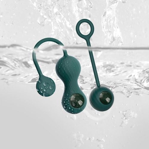 magic motion   crystal duo smart kegel vibrator with weight set na Arena.pl