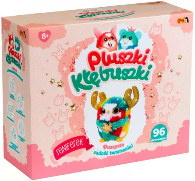 Pluszki-Kłębuszki. Reniferek (96 elementów) zdjęcie 1