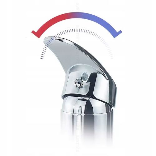 Bateria umywalkowa stojąca kran do umywalki zlewu chromowa niska VETTÄ na Arena.pl