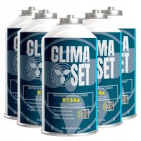 ClimaSet 5x Gaz R134a do nabijania klimatyzacji samochodowej 2,25 l