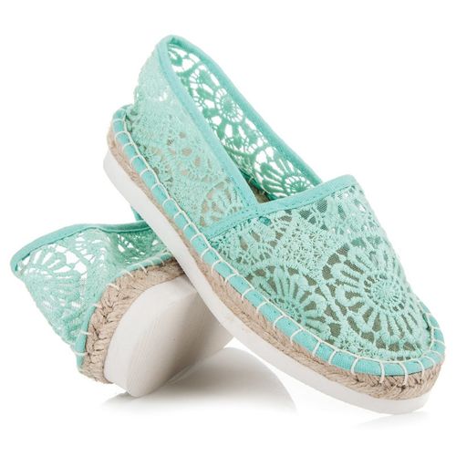 Koronkowe espadryle na platformie r.38 na Arena.pl