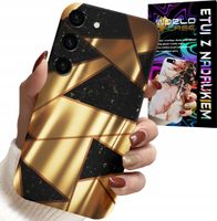ETUI DO SAMSUNG GALAXY S23 PLUS - ZŁOTE ELEGANCKIE WZORY + FOLIA HYDRO