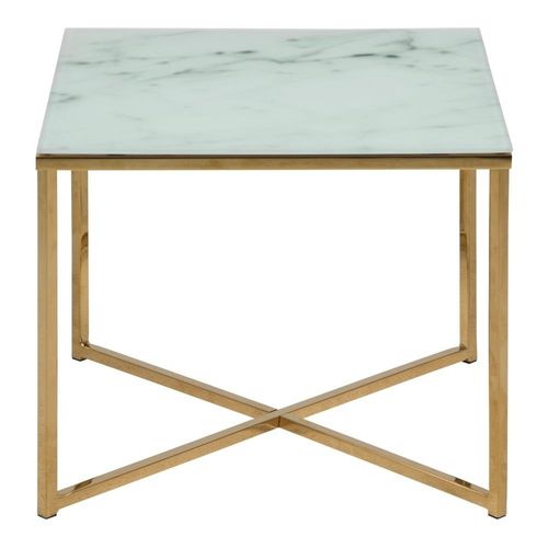 Stolik Alisma S Biały /złoty na Arena.pl