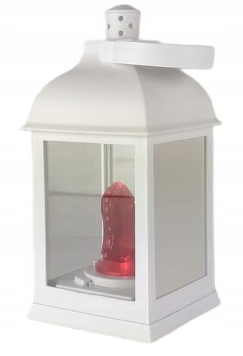 LATARENKA LED LAMPION ZNICZ SERCE NA BATERIE DEKORACYJNA BIAŁA WKŁAD KOLORY na Arena.pl