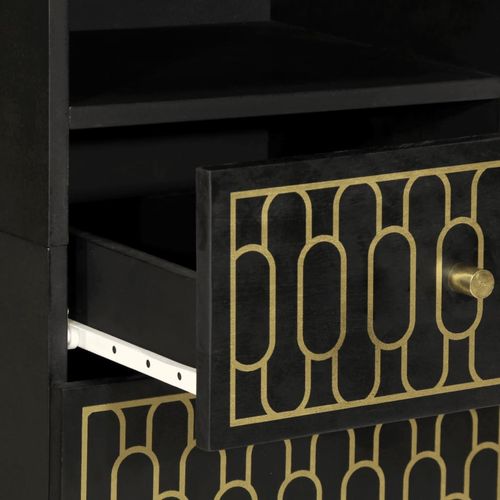 Szafka łazienkowa, 38x33x160 cm, lite drewno mango na Arena.pl