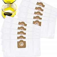 10X WORKI DO ODKURZACZA KARCHER WOREK WD 3 WD3 WD2 WD 6 SE 4001 V17 MV 3