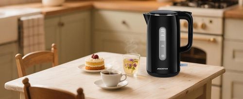 Czajnik elektryczny bezprzewodowy 2200W 1,7l czarny LED podwójne ścianki na Arena.pl