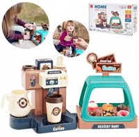 EKSPRES DO KAWY DLA DZIECI ZESTAW MAŁEGO BARISTY KAWIARNIA 40 ELEM. WOOPIE