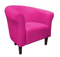 Fotel Milo Mikrofaza 10 różowy nogi 15 venge