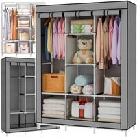 SZAFA MATERIAŁOWA TEKSTYLNA GARDEROBA WIESZAK NA UBRANIA SKŁADANA DUŻA