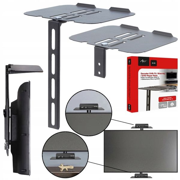 PÓŁKA POD DEKODER DVBT ŚCIENNA ART STO D-52 zdjęcie 1