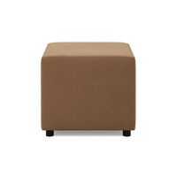 Pufa do siedzenia, BLOM, Mikrofaza, 51x51x40 cm, cappuccino | TYLETEGOTU