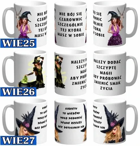 KUBEK WIEDŹMY ZOŁZY ŚMIESZNY TEKST ŻART DO BIURA zdjęcie 2