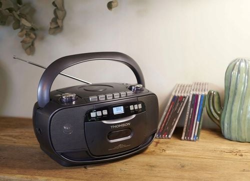 Radiomagnetofon Thomson RK200CD przenośny odtwarzacz CD kaset radio FM na Arena.pl