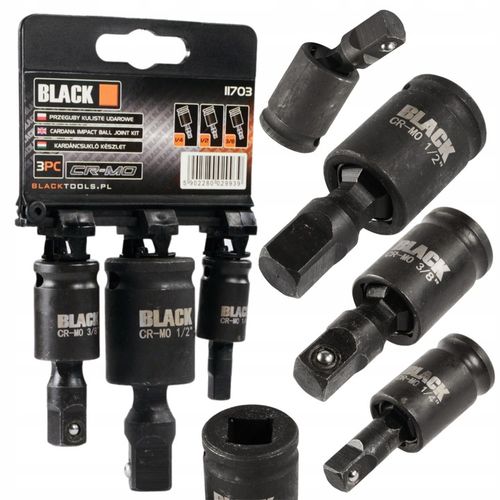 PRZEGUB KULOWY KULISTY UDAROWY 1/2 1/4 3/8 ZESTAW na Arena.pl