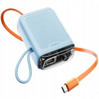 innostyle mini powerbank 10000mah 2x usb-c typ c 33w rozwijany kabel usb-c