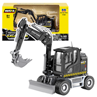 ND24_22764 Koparka Kolowa Ze Spychaczem Metalowa