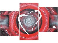 OBRAZ LOVERS DANCING TANIEC KOCHANKÓW ABSTRAKCJA CZERWIENI