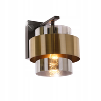 KINKIET LAMPA ŚCIENNA CANDELLUX SPIEGA 21-09470 ZŁOTY CZARNY BEZBARWNY
