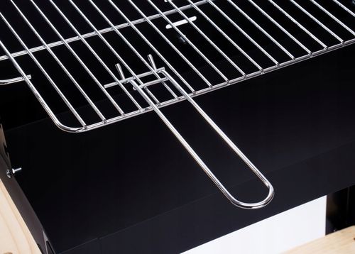 NA MAJÓWKĘ Grill Ogrodowy Węglowy Duży Na Kołach Mobilny Drewniane Półki na Arena.pl