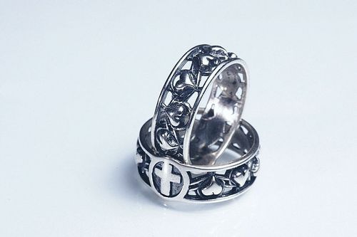 Różaniec na palec, obrączka srebro pr. 925 r. 12 na Arena.pl