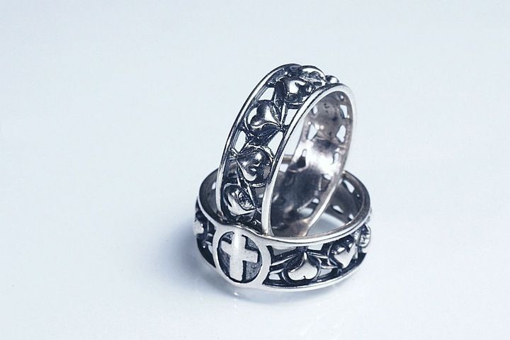 Różaniec na palec, obrączka srebro pr. 925 r. 12 zdjęcie 2