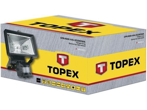 REFLEKTOR HALOGENOWY + SENSOR CZARNY 150W na Arena.pl