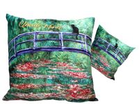 Poduszka z wypełnieniem/suwak - C. Monet, Most nad stawem z liliami CARMANI