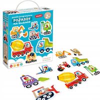 Puzzle Bright Junior Media Pojazdy 33 elementy dla dzieci 2+