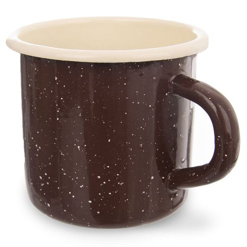 Kubek emaliowany brązowy BROWN 400 ml na Arena.pl
