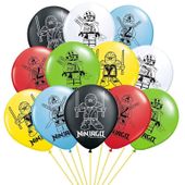 Balony lateksowe Ninjago mix, 12 szt.