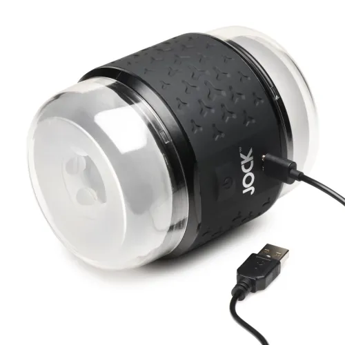jock double stroker black - wibrująca maszyna intymna, dwustronna, ipx7 na Arena.pl