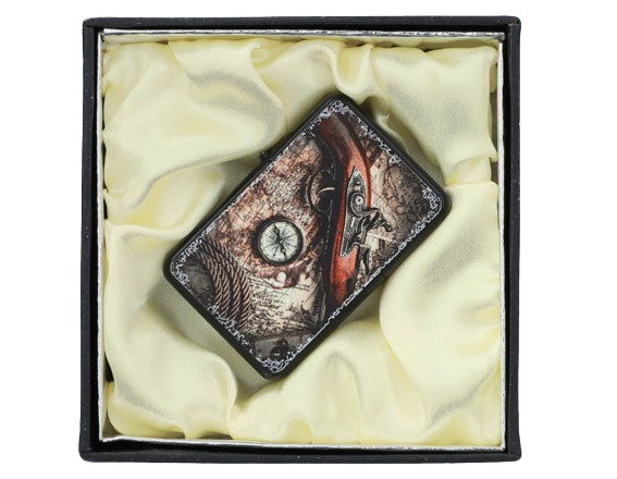 Zapalniczka Benzynowa z Nadrukiem i Motywem Mapy na Prezent Gentelo zdjęcie 1