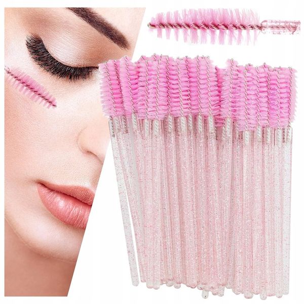 SZCZOTECZKI DO RZĘS I BRWI SPIRALKI ZESTAW 50SZT zdjęcie 1