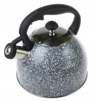 CZAJNIK Stalowy Marmurkowy 2l KROPKI Z Gwizdkiem INDUKCJA Gaz 5781