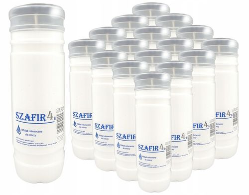 Wkłady do zniczy Parafinowe Całoroczne SZAFIR 4 17CM ! + zapalarka GRATIS na Arena.pl