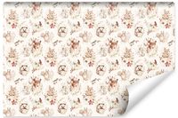 Fototapeta Dla Dzieci Styl Boho ZWIERZĘTA Leśne Lisy Sarny 135cm x 90cm