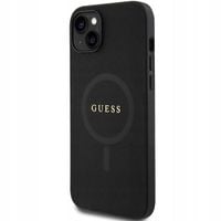 Etui Guess do iPhone 15 Plus / 14 Plus hardcase Saffiano MagSafe czarny