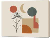 Obraz 90x70cm Słońce, Księżyc i Życie