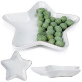 Talerz Świąteczny Deserowy na Przekąski na Boże Narodzenie Gwiazda 18 cm