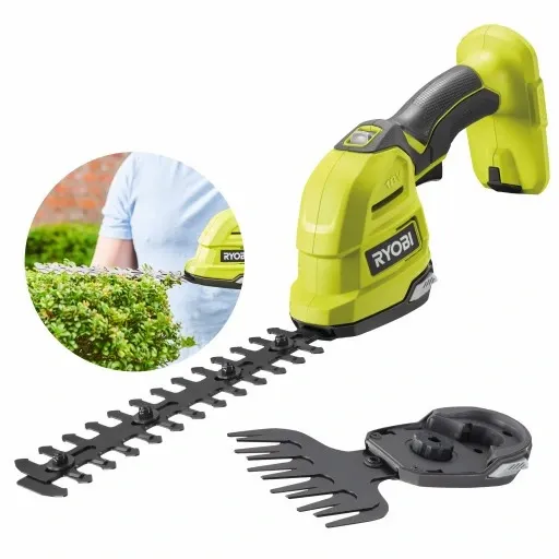 RYOBI NOŻYCE AKUMULATOROWE DO KRZEWÓW ŻYWOPŁOTU TRAWY 18V RY18GSA-0 ONEPLUS zdjęcie 2