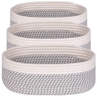 Organizer Boho Zestaw 3 Szt Premium Koszyk Kosmetyki Zabawki Łazienki Kosz